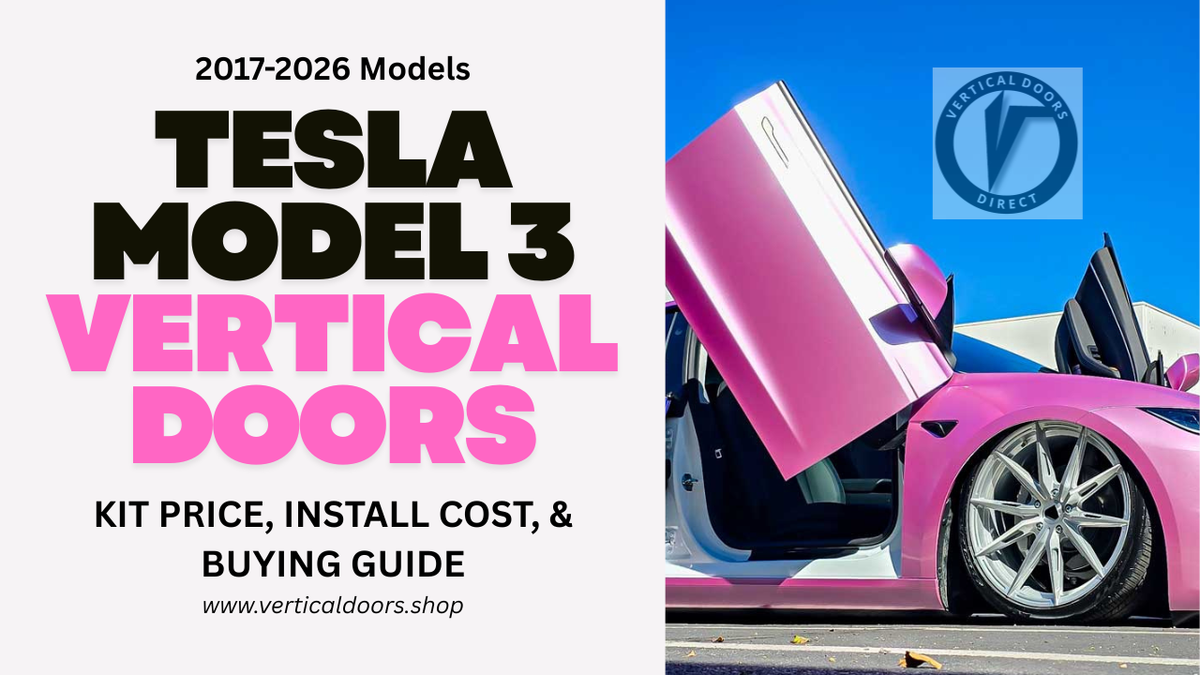 Tesla Model 3 Vertical Doors Kit  – Price, Install Cost & Complete Buying Guide