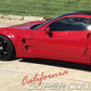 Chevrolet Corvette C6 Side Skirts Super Wide Style for Z06, ZR1, Grand Sport