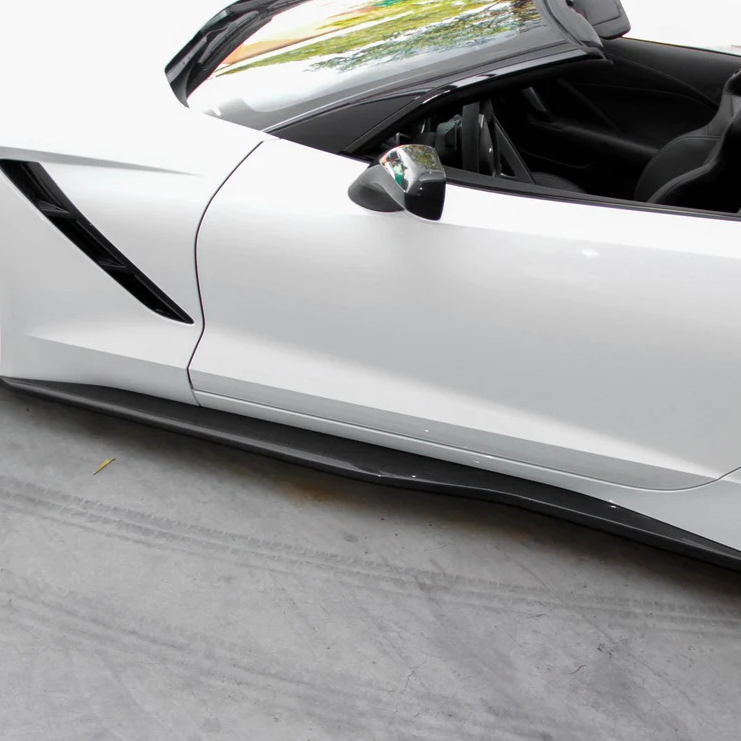 Carbon Fiber C7 Side Skirts Z06-Style for Chevrolet Corvette C7 2014-2019