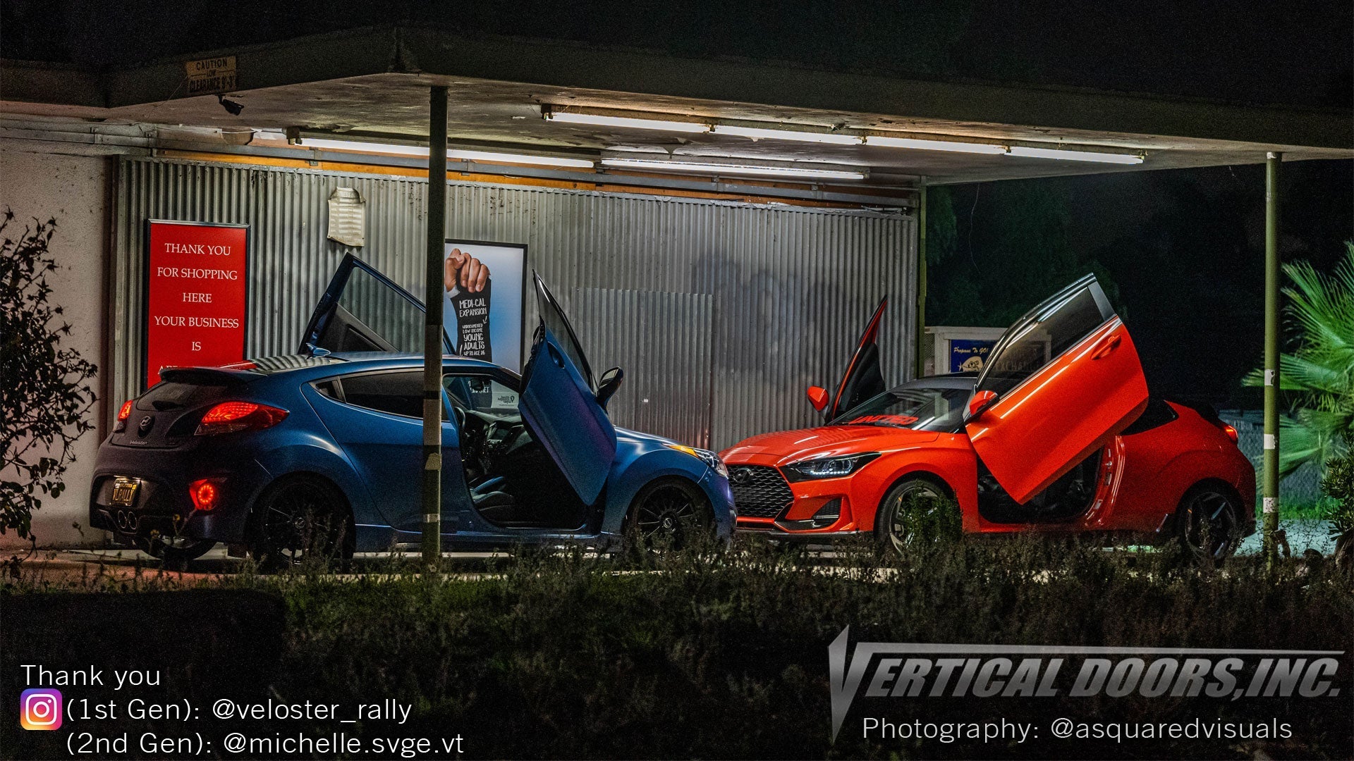 Vertical doors kit compatible Hyundai Veloster 2019-2023