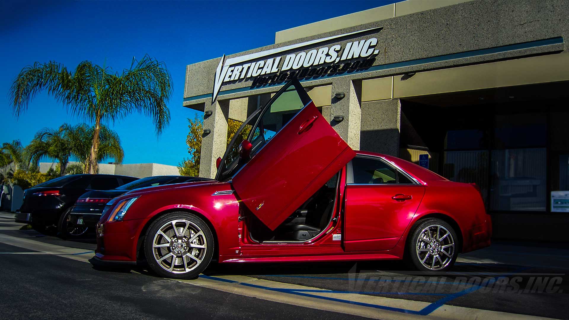 Vertical Doors Inc conversion kit for 2008–2013 Cadillac CTS Sedan - image 1