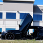Black Camaro with vertical doors installed using Camaro vertical doors kit by Vertical Doors Inc