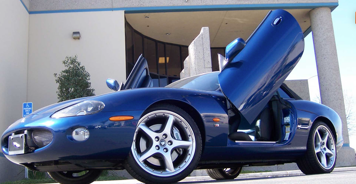 Jaguar XK8/XKR Lambo Door Conversion Kit by Vertical Doors Inc. | 1997-2006
