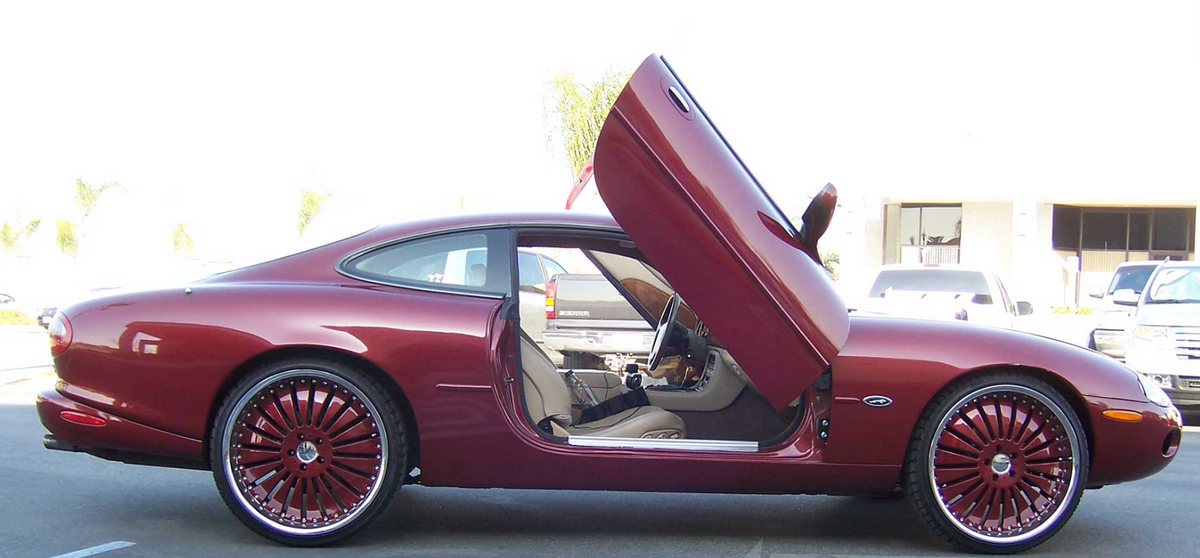 Jaguar XK8/XKR Lambo Door Conversion Kit by Vertical Doors Inc. | 1997-2006