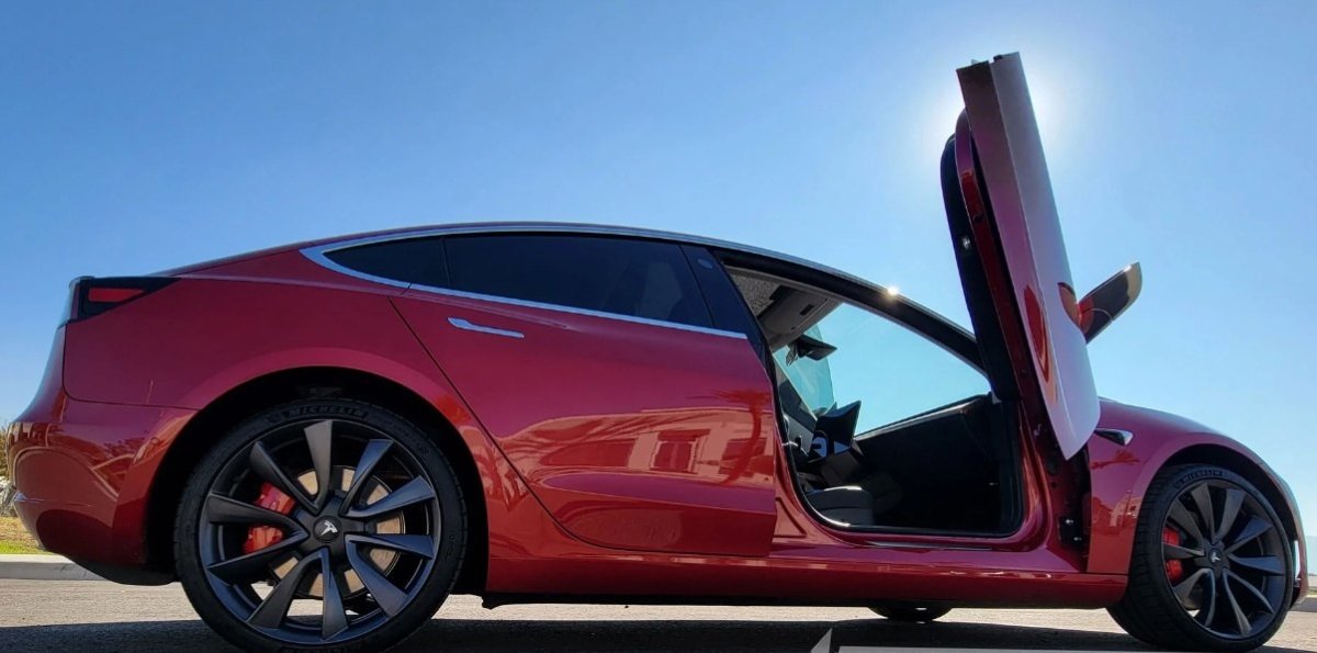 Tesla Model 3 Door Hinges By Vertical Doors, Inc - Vertical Doors, Inc. By Autobunch®